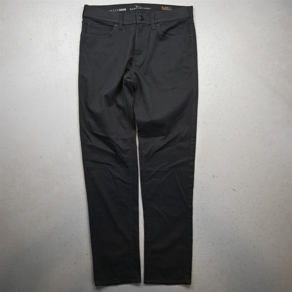 Marc Anthony 32x32 Gray Stretch Twill Slim Straight Flex+ Mens Jeans